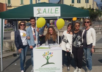 I volontari AILE allo stand