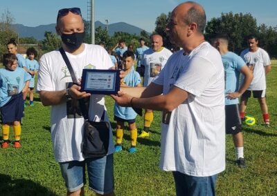 premiazione partita di calcio